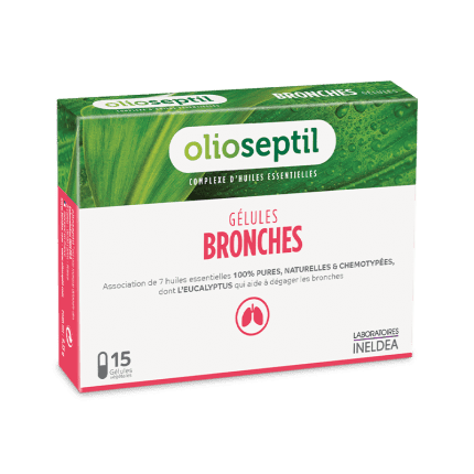 GELULES BRONCHES (ОЛИОСЕПТИЛ БРОНХИ) - КАПСУЛИ С ОТХРАЧВАЩО ДЕЙСТВИЕ ЗА ЧИСТИ БЕЛИ ДРОБОВЕ